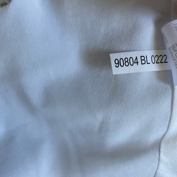 Antonio Melani Gingham Top Sleeveless Peplum Sz 10 White Blue Born on Fifth NWT - Picture 15 of 15